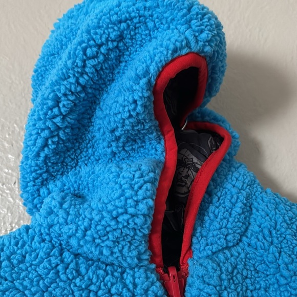 Marvel Comic Avengers Boys Toddler Kids Reversible Coat Jacket 3T Puffer Sherpa - Picture 8 of 10